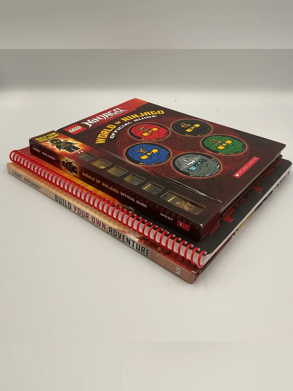Lego Ninjago Book Lot x3 Official Guide Build Your Own Adventure Cole Minifigure